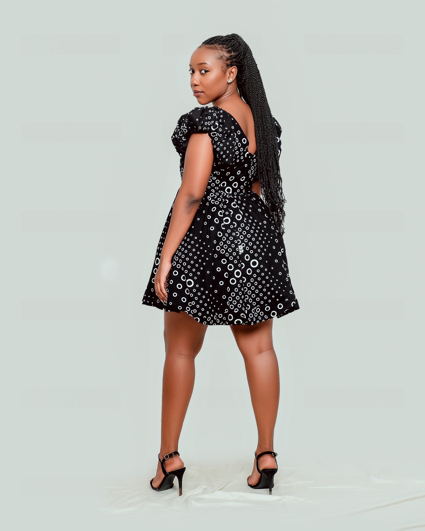 Afro chic round dress