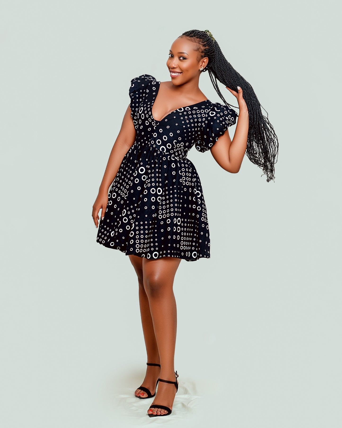 Afro chic round dress